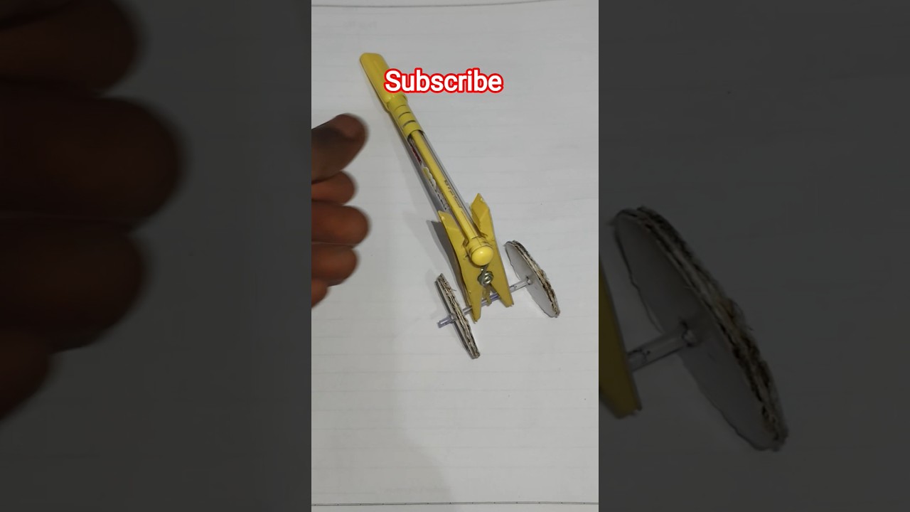 Amazing craft || moter less car kaise banaye || Pen se banaye ak amazing diy project 