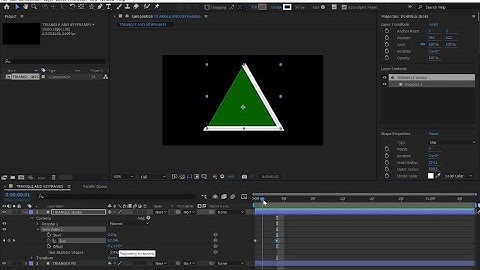 Create and animate triangle in after effects