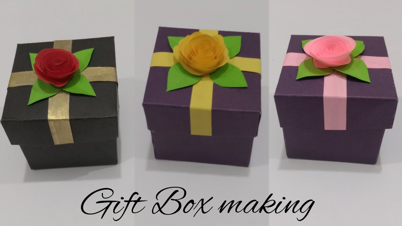 gift box making with paper chart box making gift box banane ka