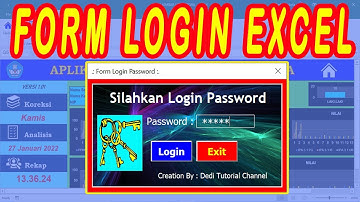 Cara Membuat Form Login Password di Excel