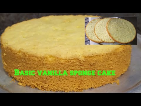 basic-vanilla-sponge-cake-recipe-in-malayalam||-faiza's-kitchen