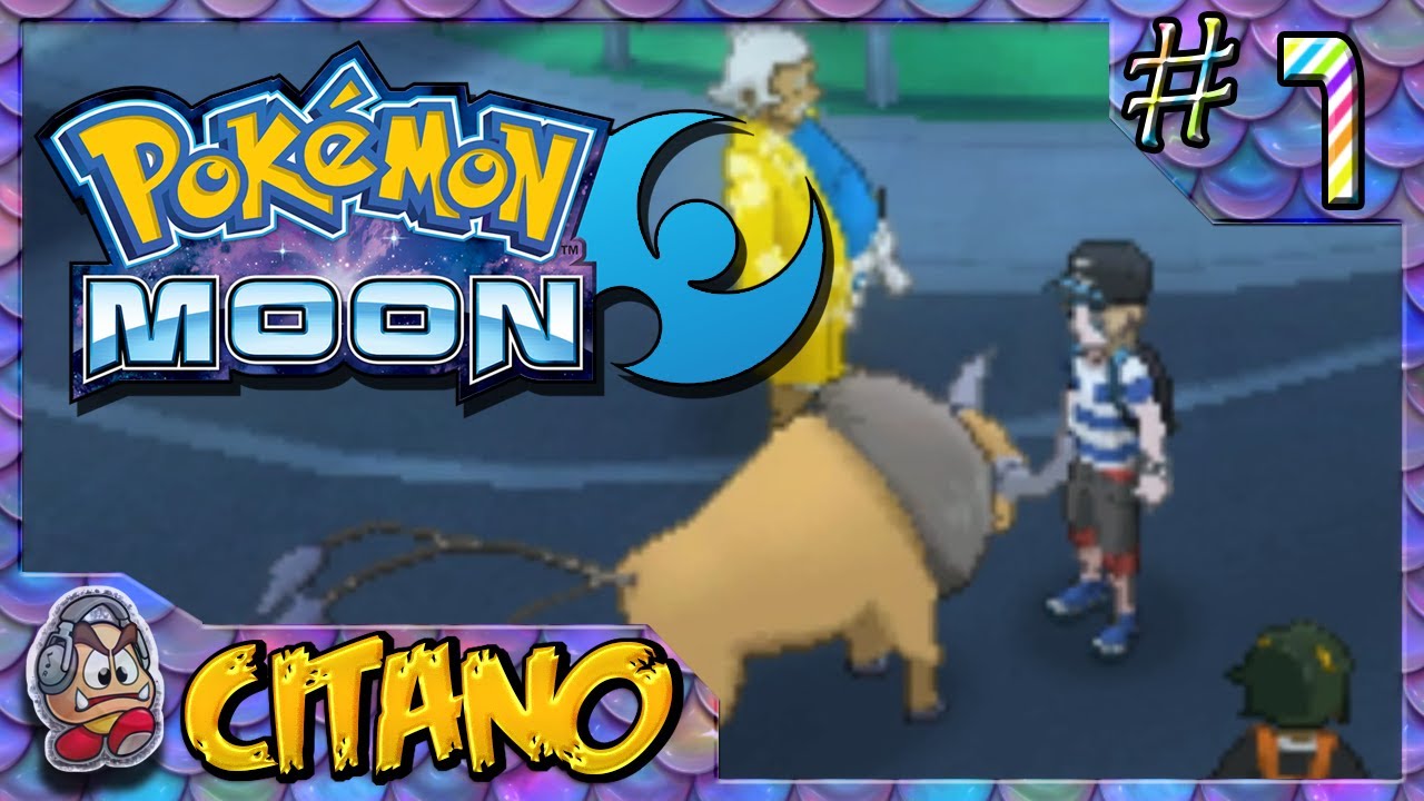 Let's Play Pokemon Moon - #7: The Tauros Blockade - YouTube