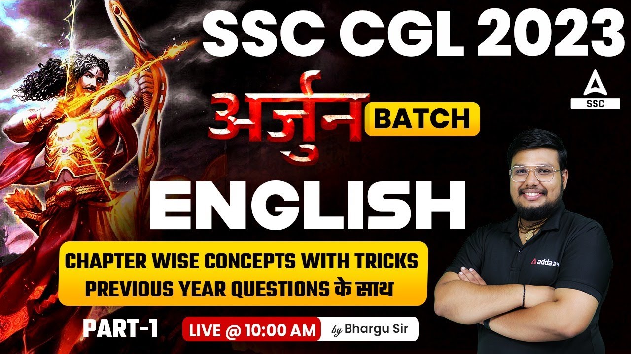 SSC CGL 2023 | SSC CGL English Classes by Bhragu Sir | Previous Year ...