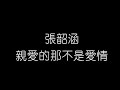 張韶涵 親愛的那不是愛情 無損音樂FLAC 歌詞LYRICS 純享 張韶涵 親愛的那不是愛情 無損音樂FLAC 歌詞LYRICS 純享
