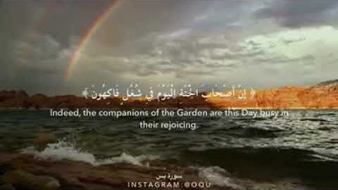 إِنَّ أَصْحَابَ الْجَنَّةِ الْيَوْمَ فِي شُغُلٍ فَاكِهُونَ / القارئ بشير عبد الله