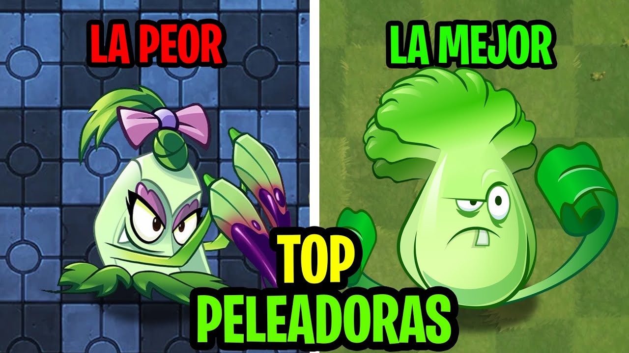 Las 5 Mejores Plantas PELEADORAS de PLANTS vs ZOMBIES 2 - YouTube