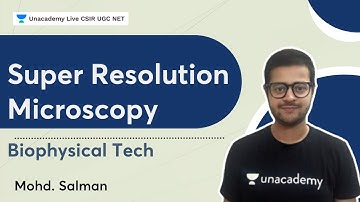 SUPER RESOLUTION MICROSCOPY (SRM) | Biophysical tech | Mohd Salman | Unacademy Live- CSIR UGC NET