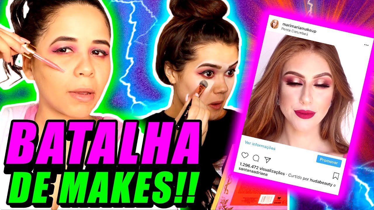 Laurinha VS Fran! Quem imitou melhor a MINHA MAKE? 🤔🔥