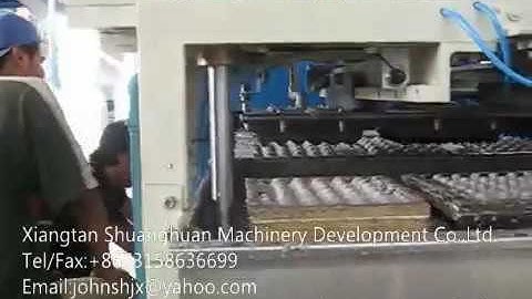 Reciprocating egg tray forming machine  with multilayer drying system