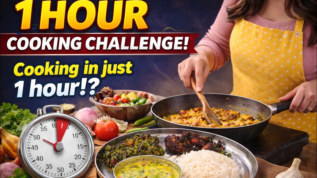 ఈరోజు నేను ఒక challenge తీసుకున్న💪 // గంటలో నా వంట పని complete అవుతుందా లేదా ? 🤔// #challenge 