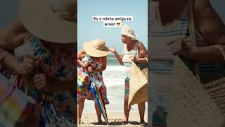 Eu E Minha Amiga Na Praia