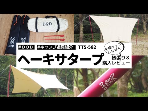 キャンプ道具紹介】DODヘーキサタープ購入レビュー＆設営（張り方紹介