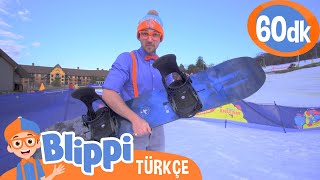 Blippi Kış Tatili Merkezinde Kayak Öğreniyor🏂| Blippi Türkçe - Çocuklar için Eğitici Videolar