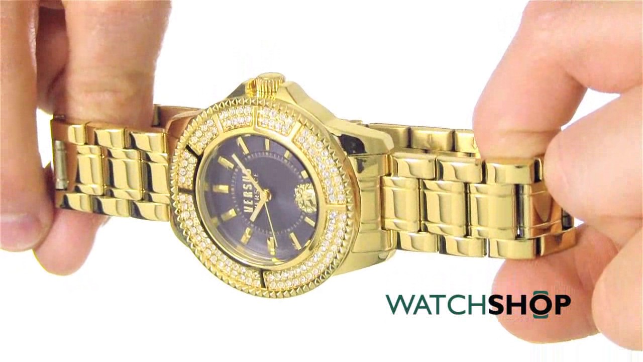 versus versace women's gold watch