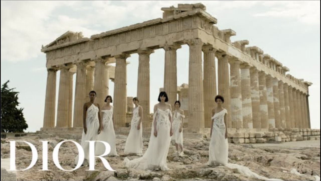 The Dior Cruise 2022 collection at the Acropolis