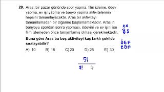 29. Soru 2025 Tyt Matematikgüzel Permütasyon Sorusudüşünme Ve Zaman Istiyorzor