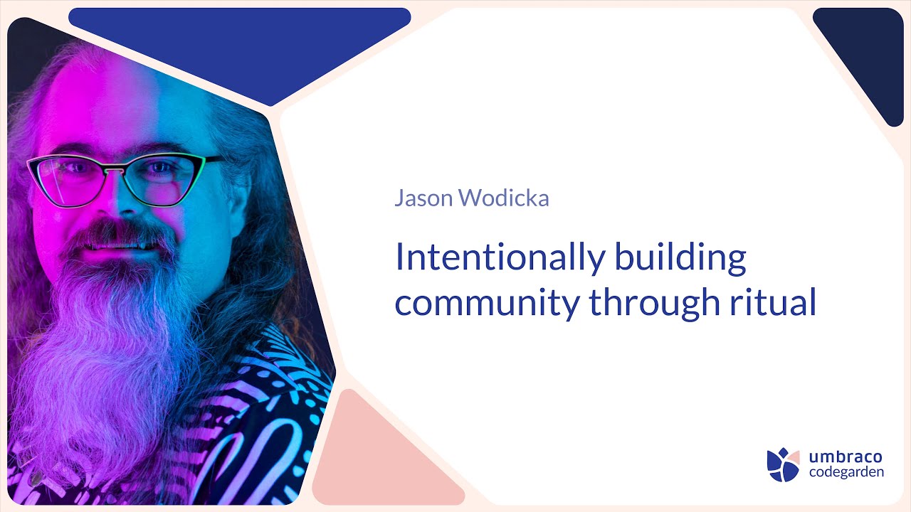 Intentionally building community through ritual
