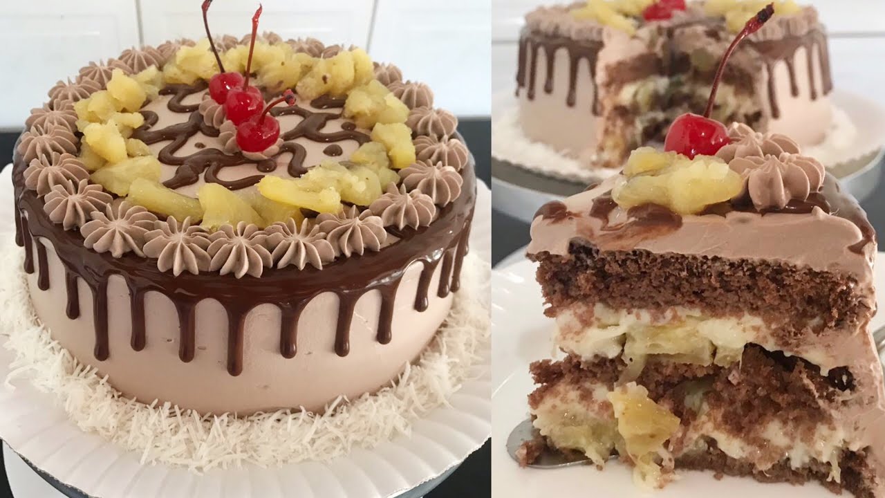 BOLO PRESTÍGIO CREMOSO COM ABACAXI