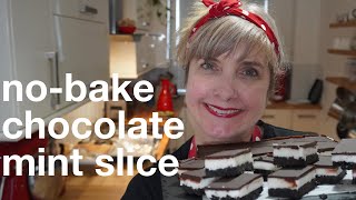 No-Bake Peppermint Slice (Mint Slice) - Cloudy Kitchen