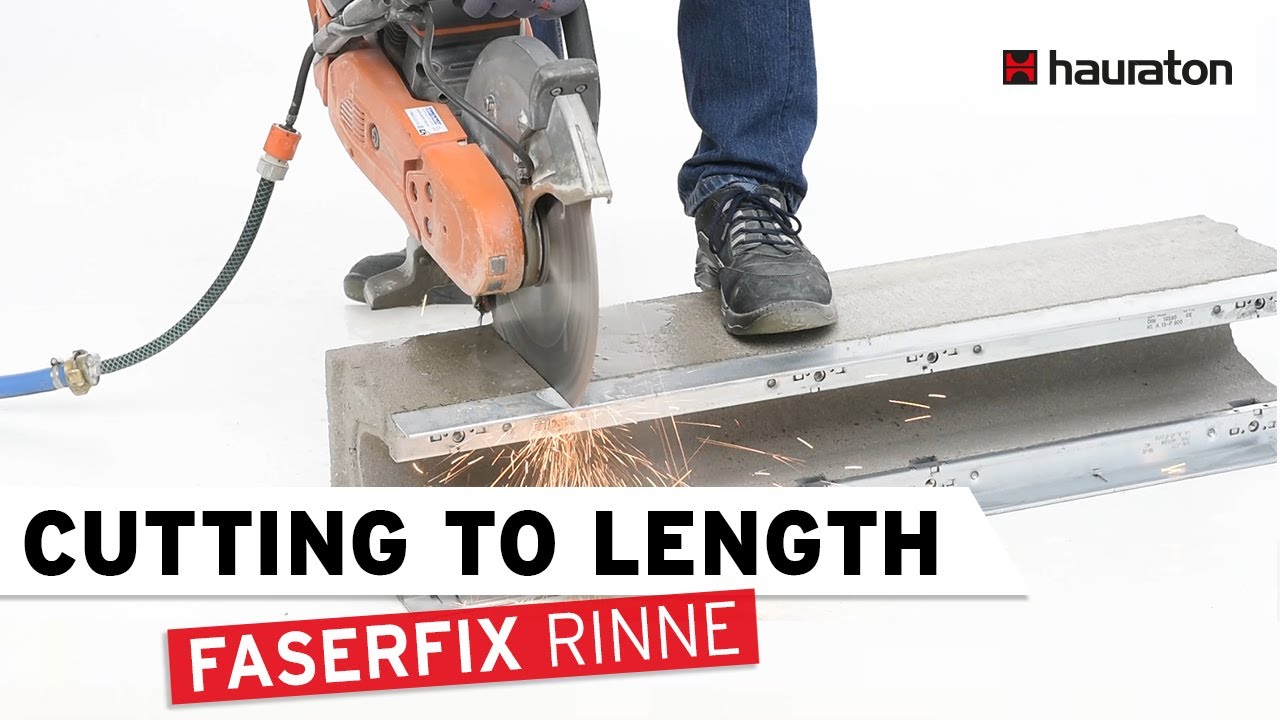 Cutting the Channel to Length | FASERFIX Drainage Channel | Processing Tutorial