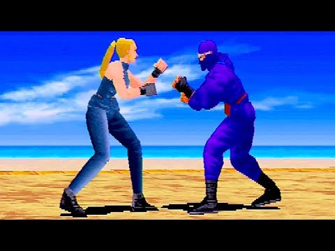 Virtua Fighter REMIX (1995) Sarah Bryant Playthrough / SEGA Saturn / iPlaySEGA