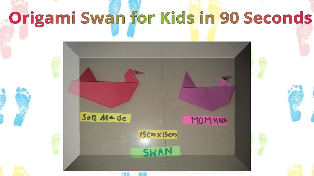 Origami Swan | How to make origami  Swan | 90 seconds origami 