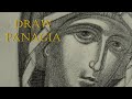 Αγιογραφία. How I draw Panagia before painting Her Byzantine Icon.