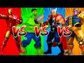 SUPERHEROES COLOR DANCE CHALLENGE Iron Man vs Hulk vs Thor vs Thanos