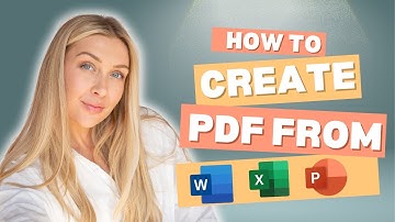 How to Create PDFs from Word, Excel, and PowerPoint | Simple & Easy PDF Export Tutorial