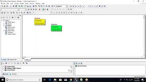 Data Modeling with Erwin - Erwin workspace, Entities, Datatypes, Diagrams