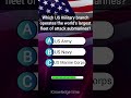 The WORLD'S LARGEST Submarine Fleet! 🇺🇸⚓️ #shorts #usnavy #quiz #usa
