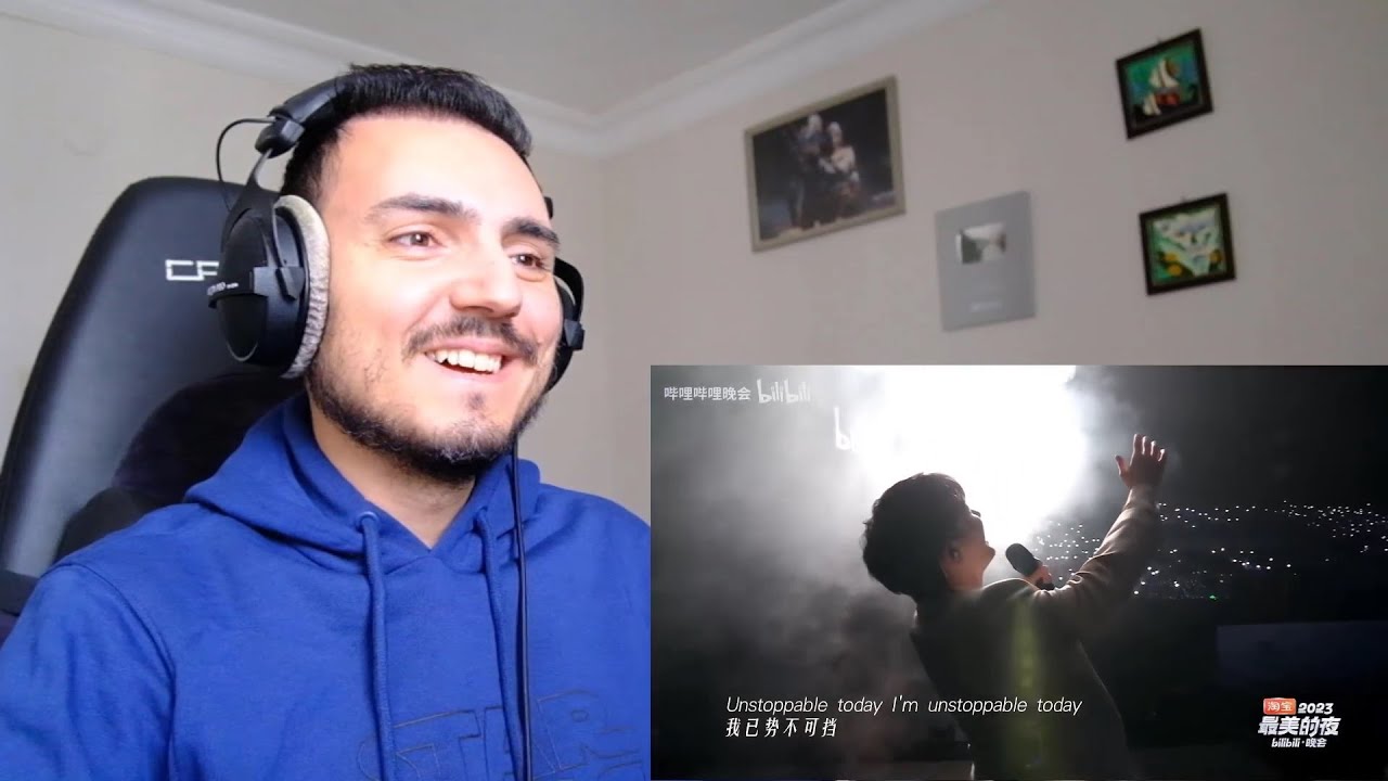 周深 Charlie Zhou Shen《Unstoppable》【2023最美的夜】 Reaction