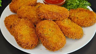 Russian Cutlet | Ramadan Special Chicken Russian Cutlet Recipe | Make and Freeze Snack Recipe