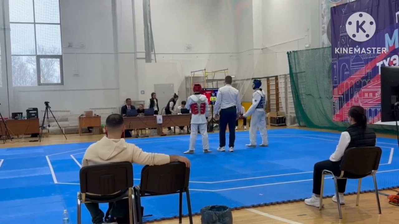 Первенство Москвы по тхэквондо (ВТФ) среди юниоров до 21года. 🔵Холопов-🔴Трубников