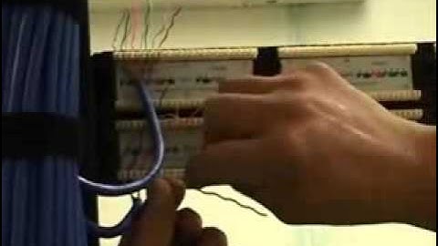 Installing Cable and Terminating a Patch Panel - Part 1