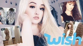 TRYING CHEAP WIGS FROM WISH... LOL