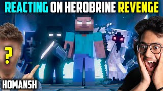 HEROBRINE REVENGE WITH HOMANSH AND TEDDY GAMING - Teddy Reacts