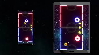 Air Hockey Glow HD Gameplay German screenshot 1