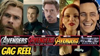 All Avengers(1,2,3,\& 4) Hilarious Bloopers and Gag Reel | Avengers: Endgame Included