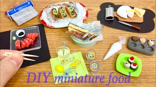 13 DIY Miniature Food and Drink for Dollhouse