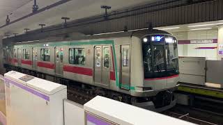 九段下駅　都営新宿線　東京メトロ半蔵門線　発着映像集　東武50050型　東京メトロ8000系　東急5000系　京王9000系ほか