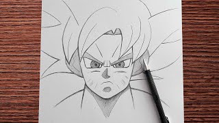 How To Draw Goku Step By Step Easy Anime Sketch For Beginners