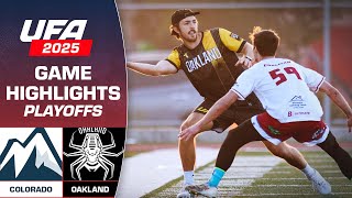 PLAYOFFS Colorado Apex at Oakland Spiders FULL GAME HIGHLIGHTS July 26 2025