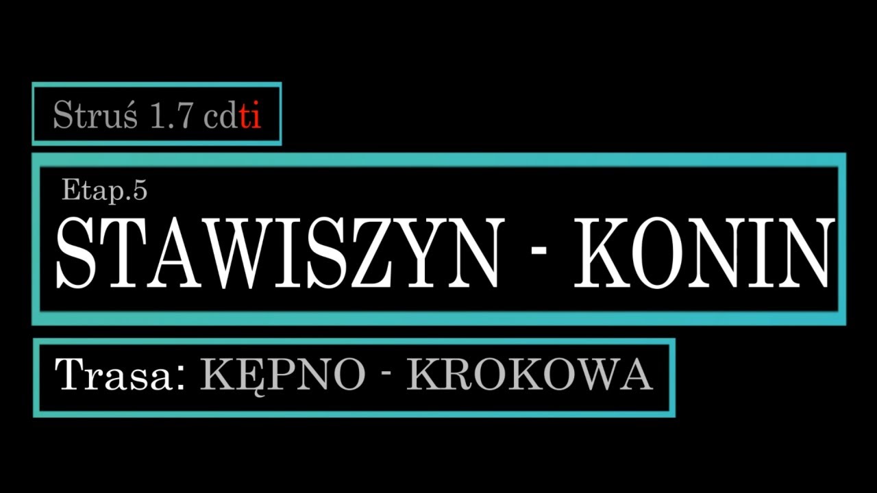 STAWISZYN - KONIN GPS [DK25][e5 Kępno-Krokowa] @BoczneDrogi