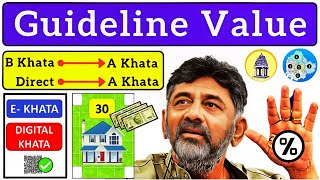 Guideline Value of Property Karnataka | B Khata To A Khata Conversion Bengaluru |  Vishnu Murki 