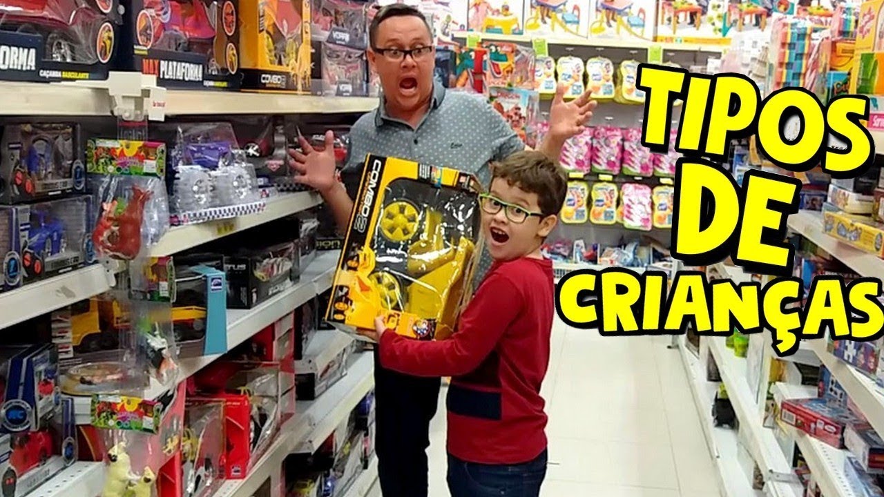 TIPOS DE PAI na loja de brinquedos - COM SEU FILHO