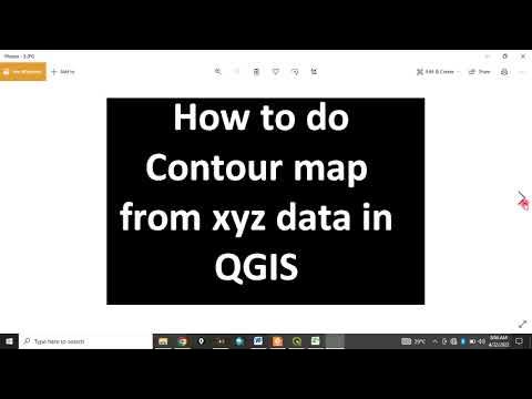How to do contour map from xyz data in QGIS - YouTube