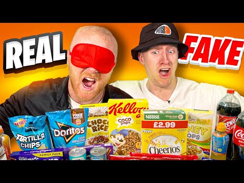 Can We Find The Name Brand Challenge? (REAL vs. FAKE) *TASTE TEST* 