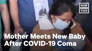 Mother Holds Newborn Baby After Recovering From COVID-19 | NowThis