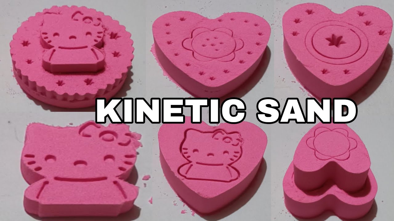 🔴 SATISFYING HELLO KITTY KINETIC SAND ASMR SOUND D43 ❤️👍🙏 